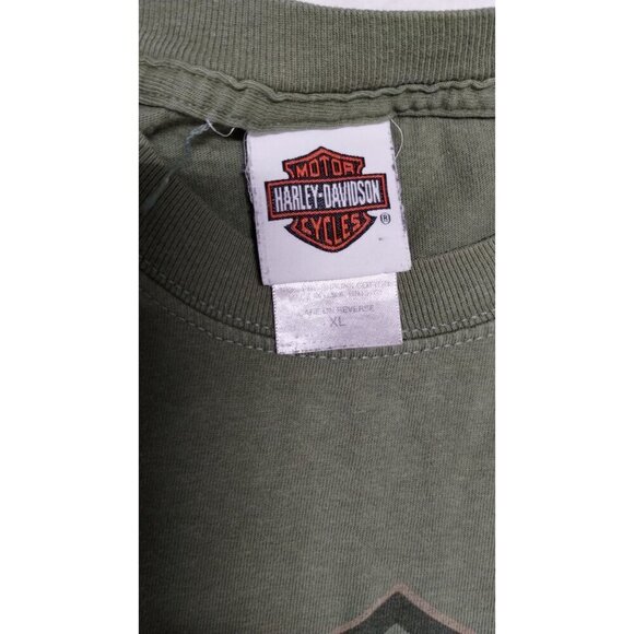 Harley-Davidson St. Petersburg FL T-Shirt from Jims double sided Green Size XL - Picture 4 of 7